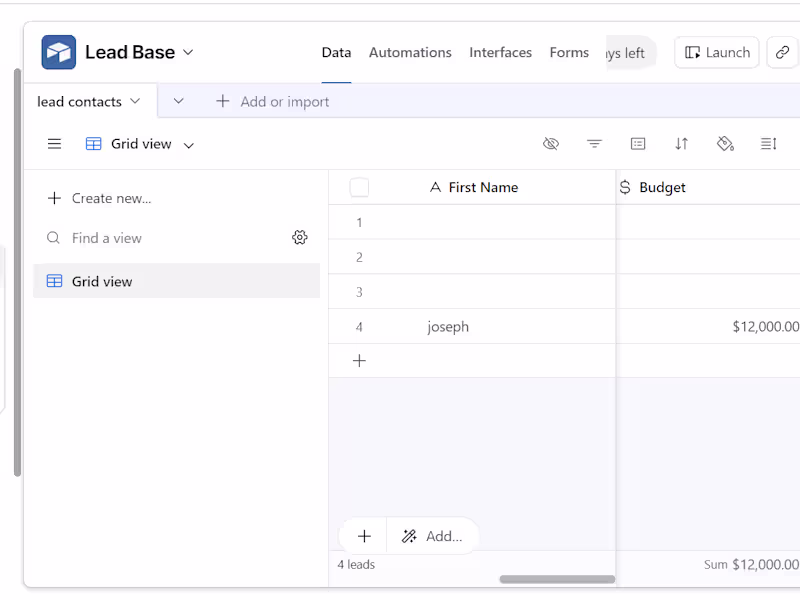 Cover image for created a automated data lead