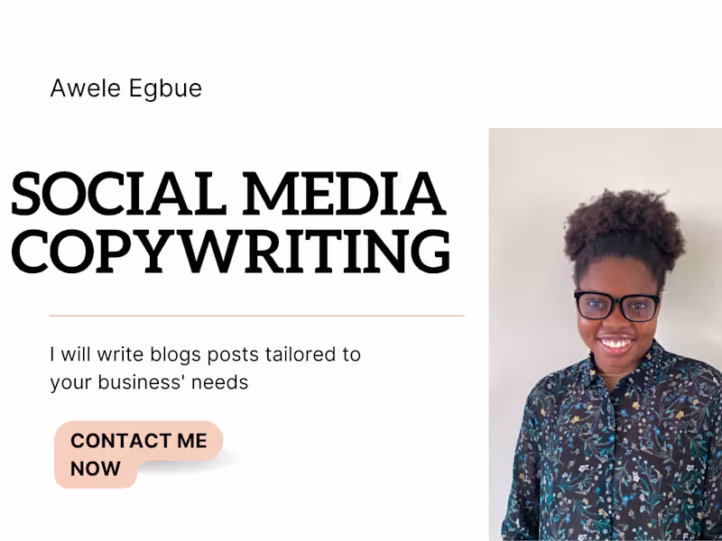 Cover image for I write good copies to attract and convert your target audience 