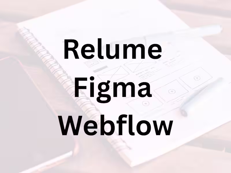 Cover image for Relume to Figma to Webflow