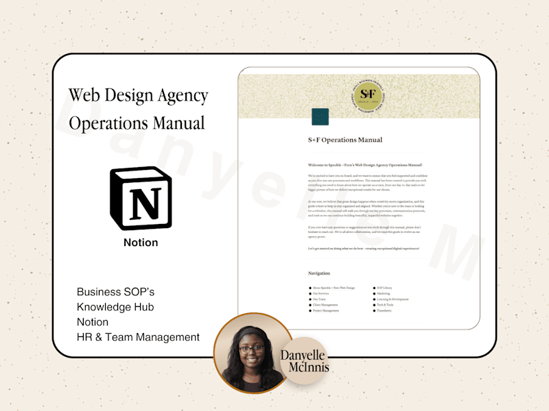 Cover image for Business Operations Manual in Notion