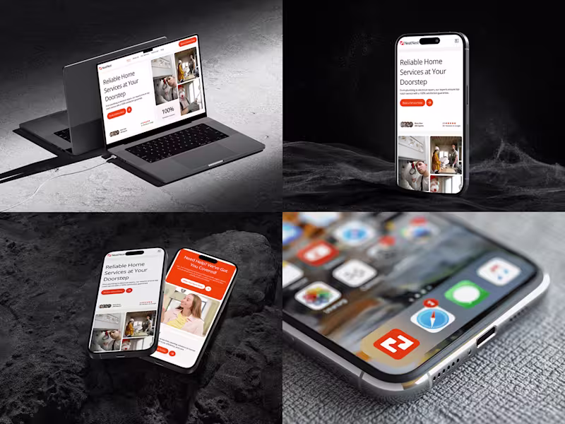 Cover image for NeatNest - Home Services Website UI UX Design