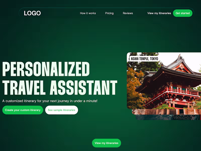 Cover image for Personalized Travel Itinerary