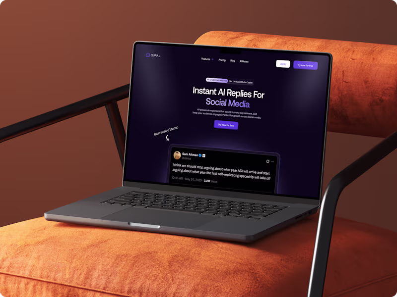 Cover image for Qura AI Website Redesign