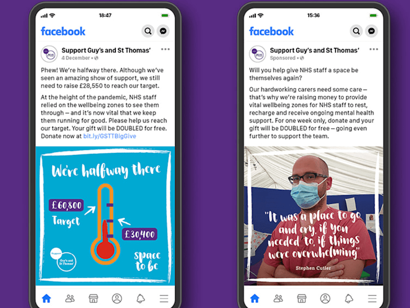 Cover image for Guy’s and St Thomas’ Charity | Fundraising with paid social