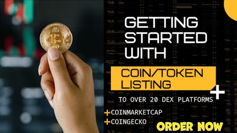 Cover image for I will get your token,coin listed on crypto exchange platforms …