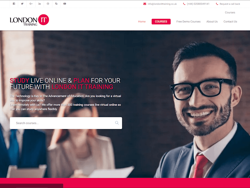 Cover image for LONDON IT TRAINING, Leading IT Certification Training Courses P…