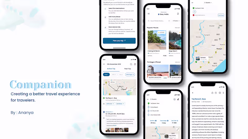 Cover image for Companion: Creating a better travel experience for travellers.