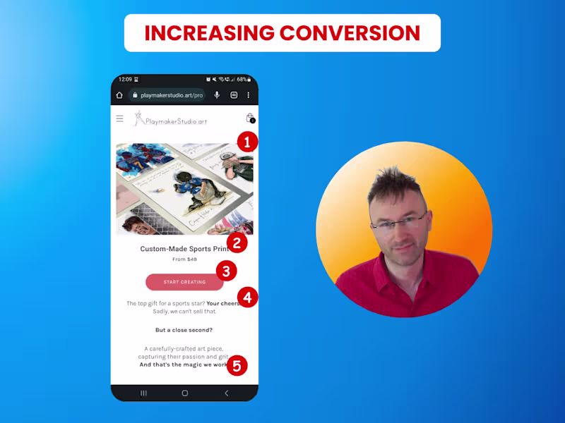Cover image for UX+Conversion Audit - 1 page