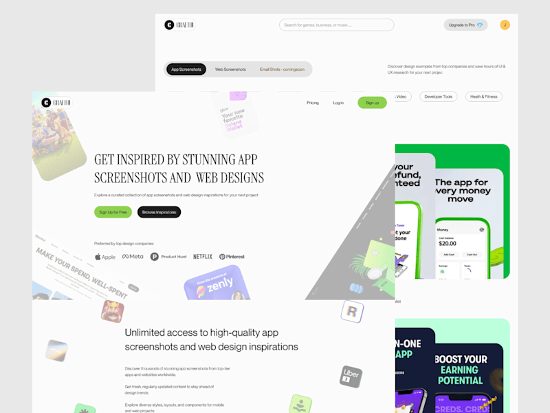 Cover image for CraftUI inspiration website