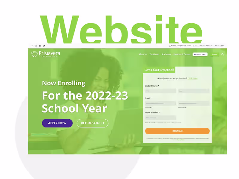 Cover image for Primavera Online School website :: Behance