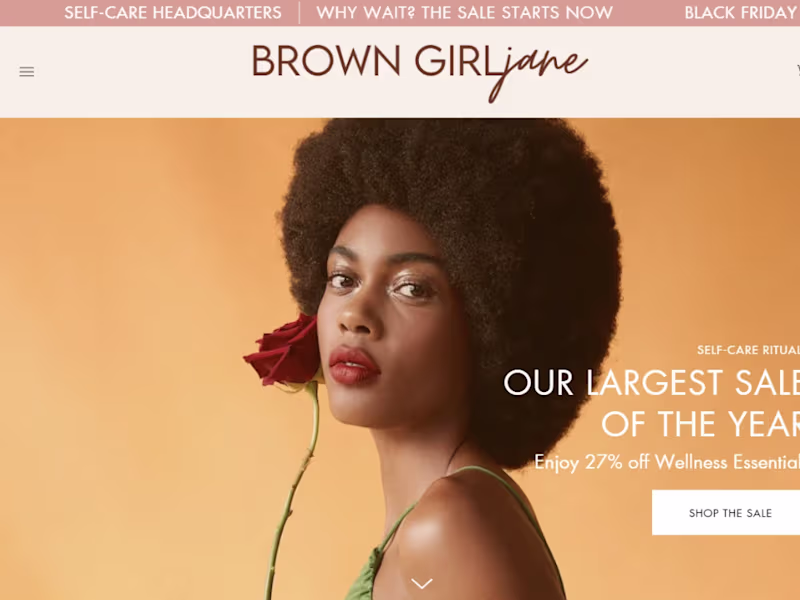 Cover image for BROWN GIRL Jane e-commerce website