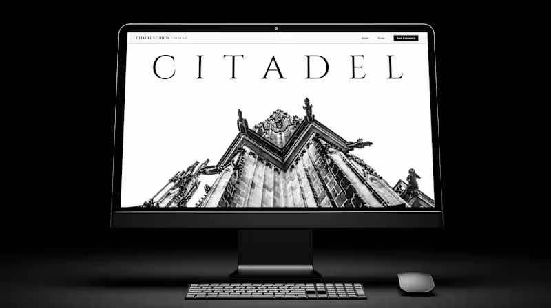 Cover image for Tattoo Studio Website Design - Citadel Studios