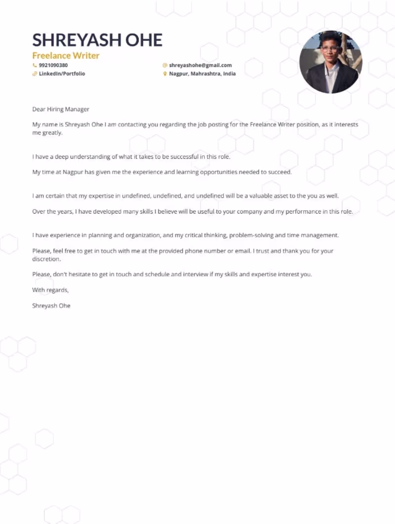Cover image for Content writer 