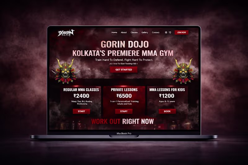 Cover image for WordPress Website for an MMA Gym