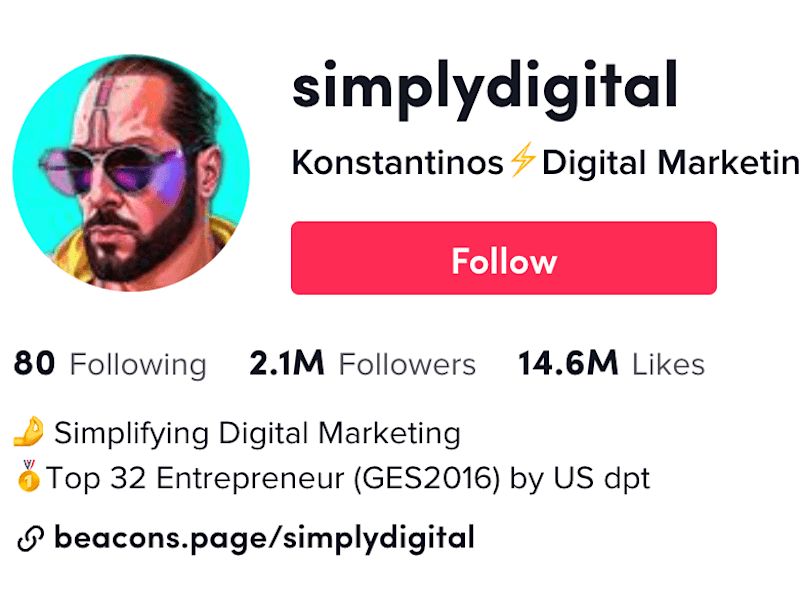 Cover image for Digital Marketing TikTok Account 