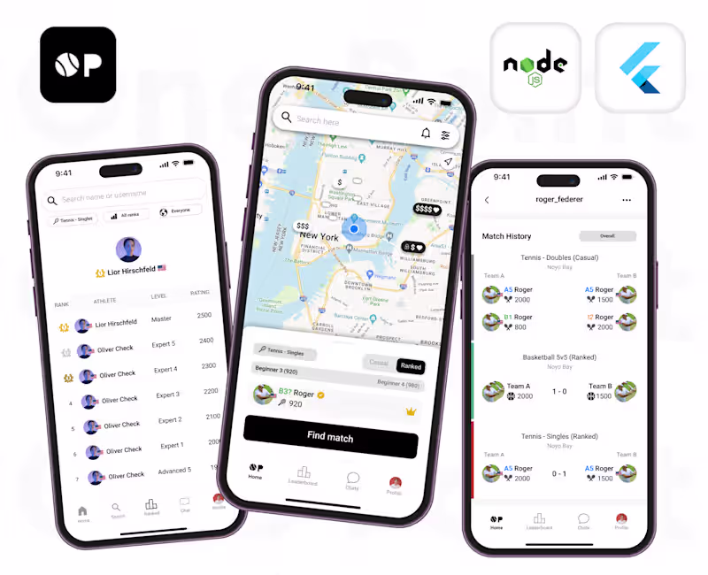 Cover image for One Point - Connect with Different Sports person