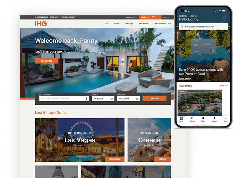 Cover image for IHG Hotels & Resorts Responsive Booking Flow