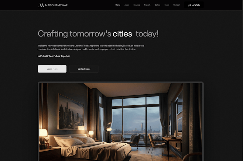 Cover image for Maisonamswar Website