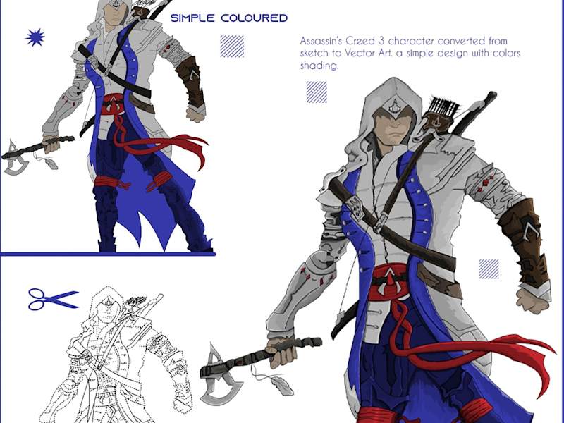Cover image for @Amir.H_here on Instagram: “Assassin’s Creed Sketch Art to Digi…