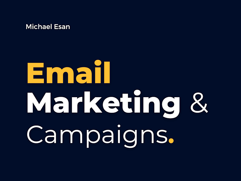 Cover image for Email Marketing & Campaign