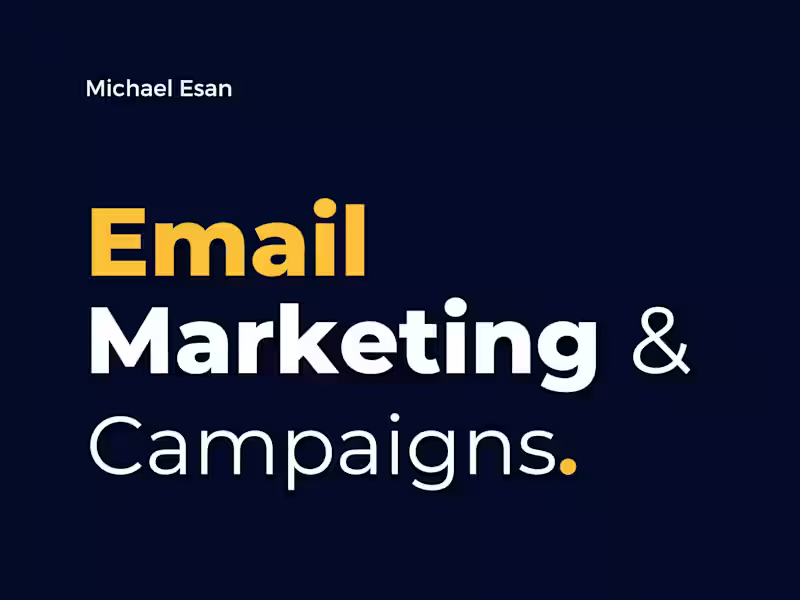 Cover image for Email Marketing & Campaign