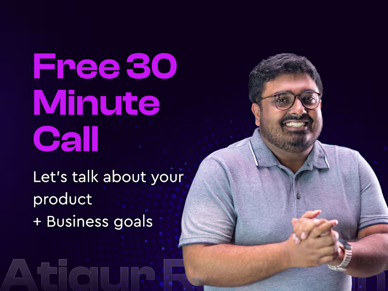 Cover image for ⚡️ FREE 30-Min Call: Let's Chat About Your Product + Goals