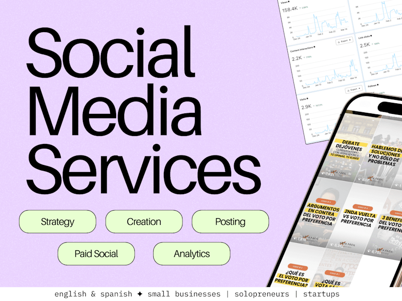 Cover image for Social Media Strategy & Content Done For You 