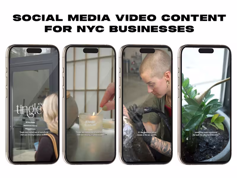 Cover image for Social Media Video Content for NYC Businesses