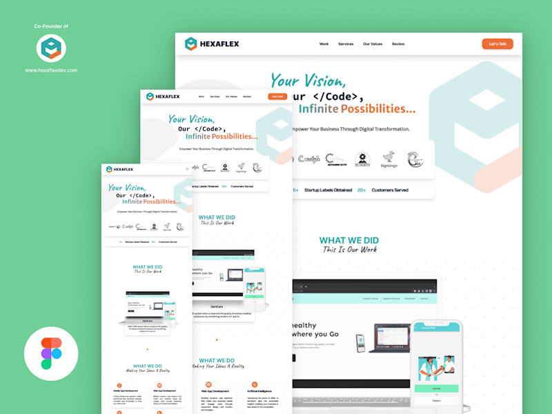 Cover image for Responsive Design for HexaFlex development company
