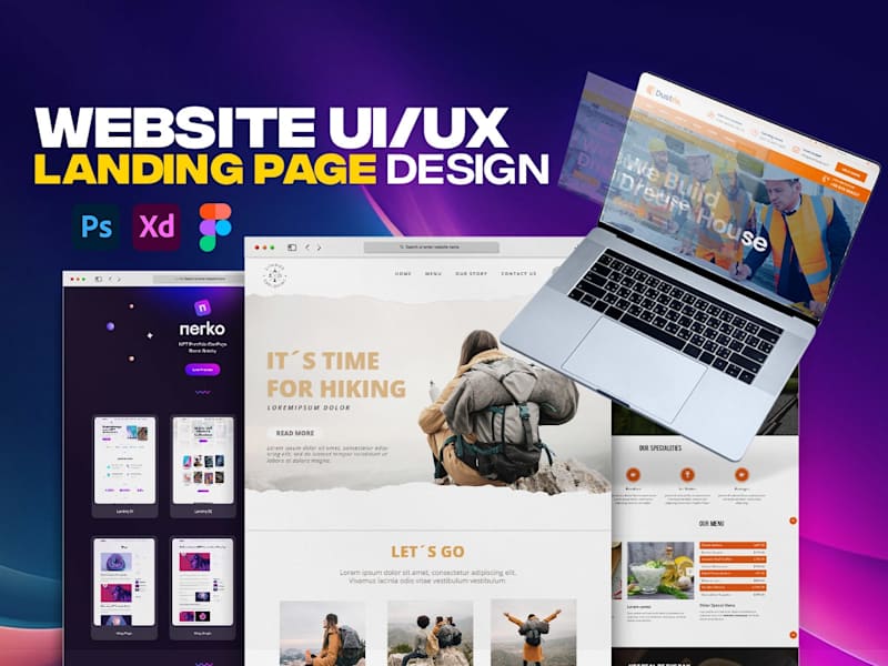 Cover image for Website Landing Page & Mobile App Ui Design