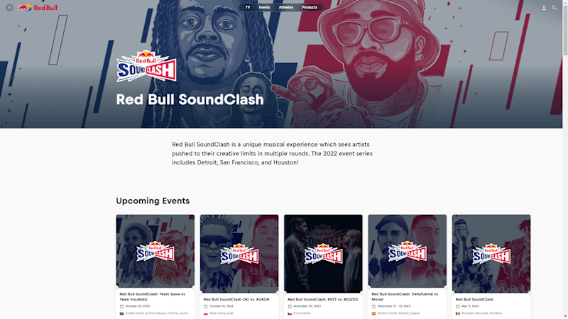 Cover image for UI/UX redbull soundclash