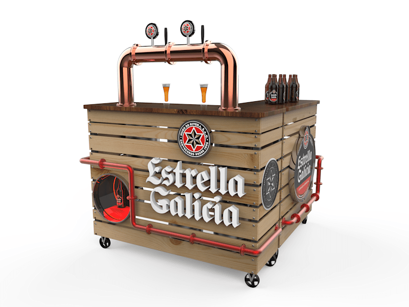 Cover image for Beer Cart Estrella Galicia