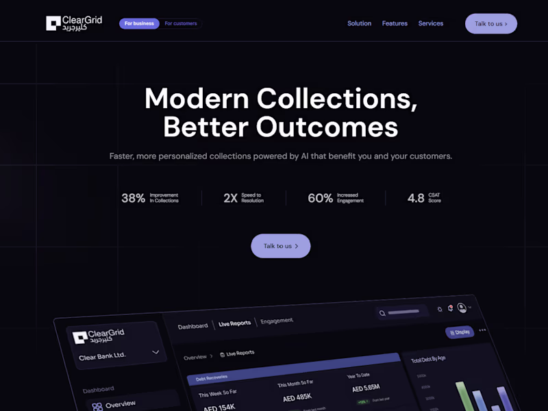 Cover image for Designing and Developing ClearGrid's Website from scratch 