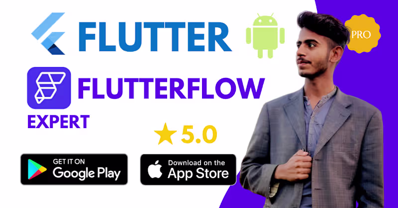 Cover image for Mobile App Development with FlutterFlow and Flutter
