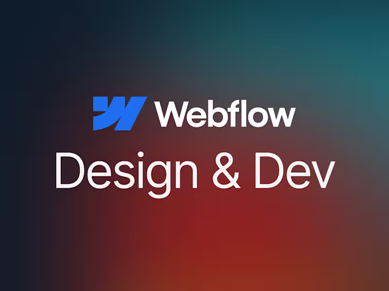 Cover image for Webflow Custom Website Design