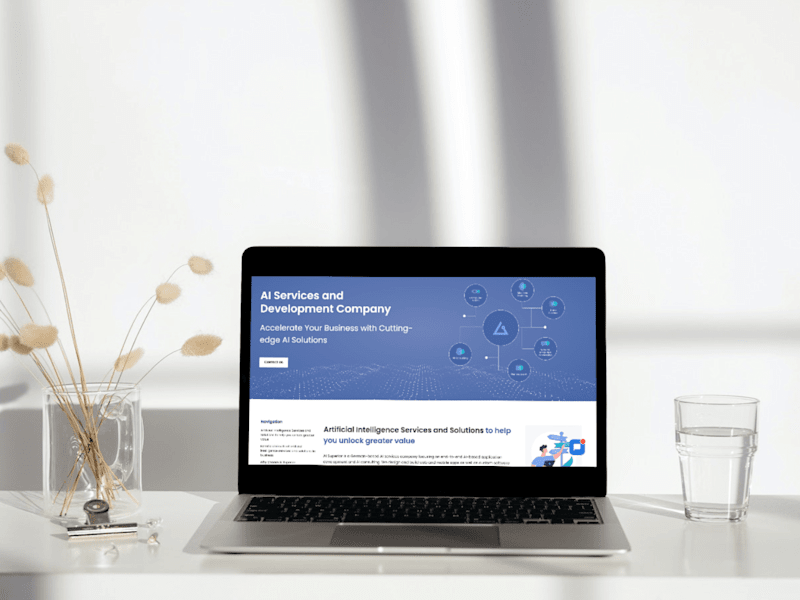 Cover image for Landing pages for AI Superior - An AI development company