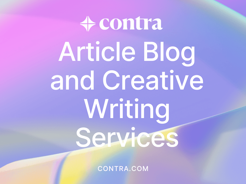 Cover image for Article, Blog, and Creative Writing Services