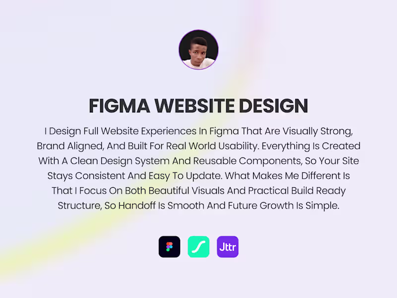 Cover image for Figma Website Design