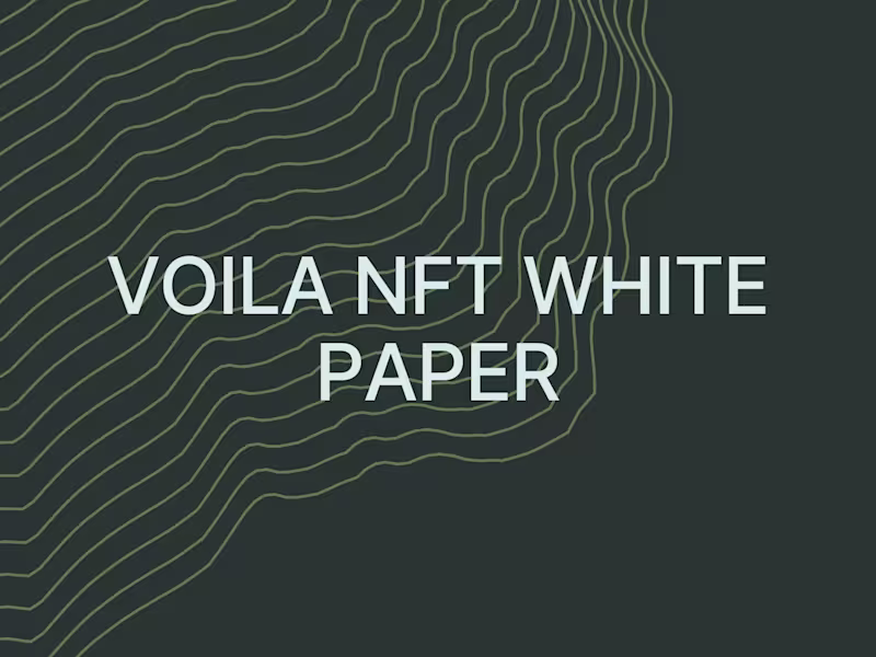 Cover image for VOILA NFT WHITE PAPER