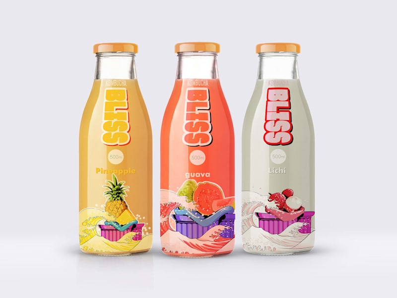 Cover image for Package design of a kombucha brand
