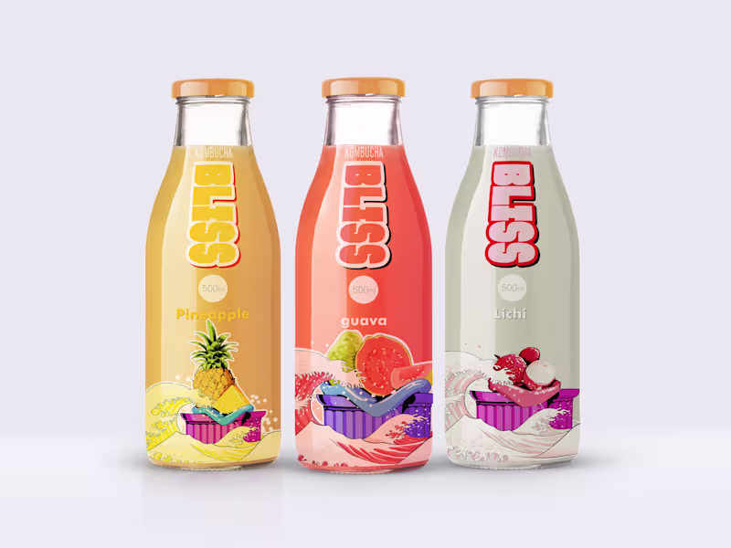 Cover image for Package design of a kombucha brand