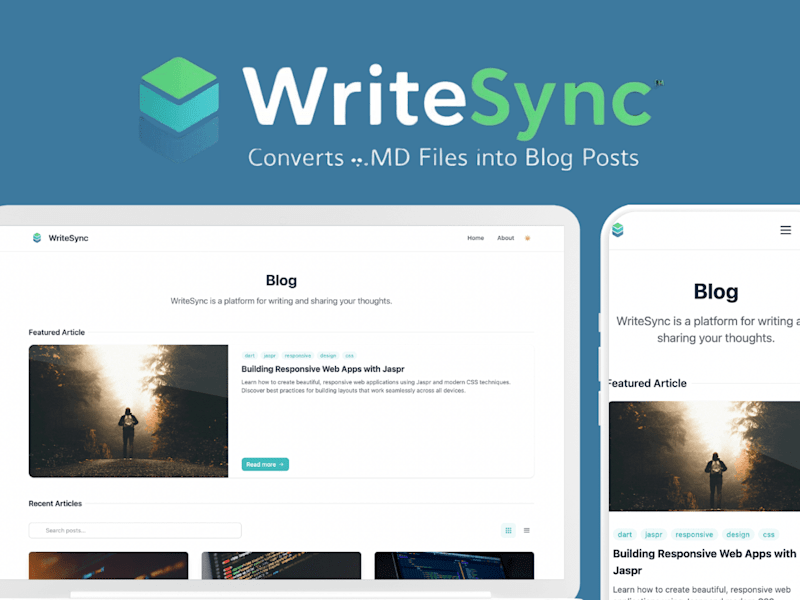 Cover image for GitHub - tayormi/writesync: A modern, responsive blog engine bu…