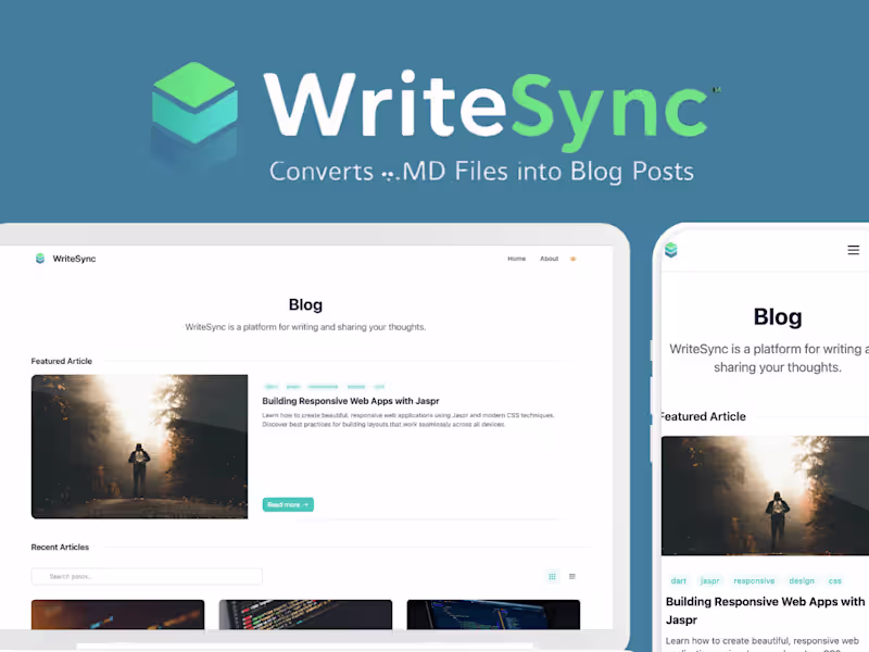 Cover image for GitHub - tayormi/writesync: A modern, responsive blog engine bu…