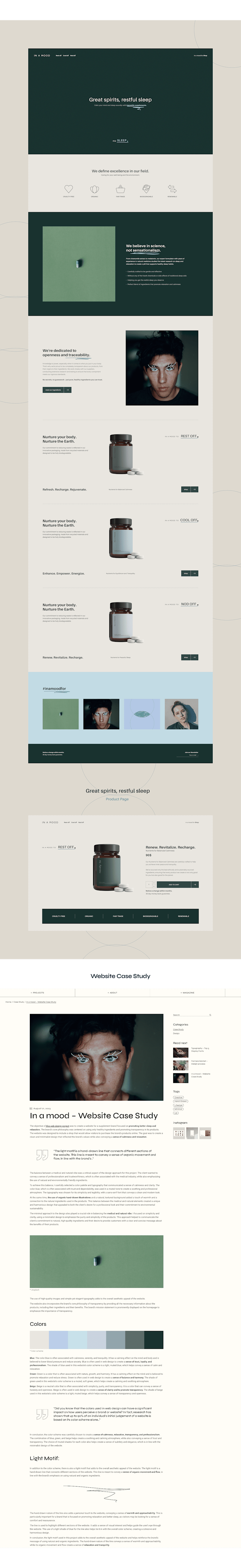 Cover image for In a mood – Health suplements store