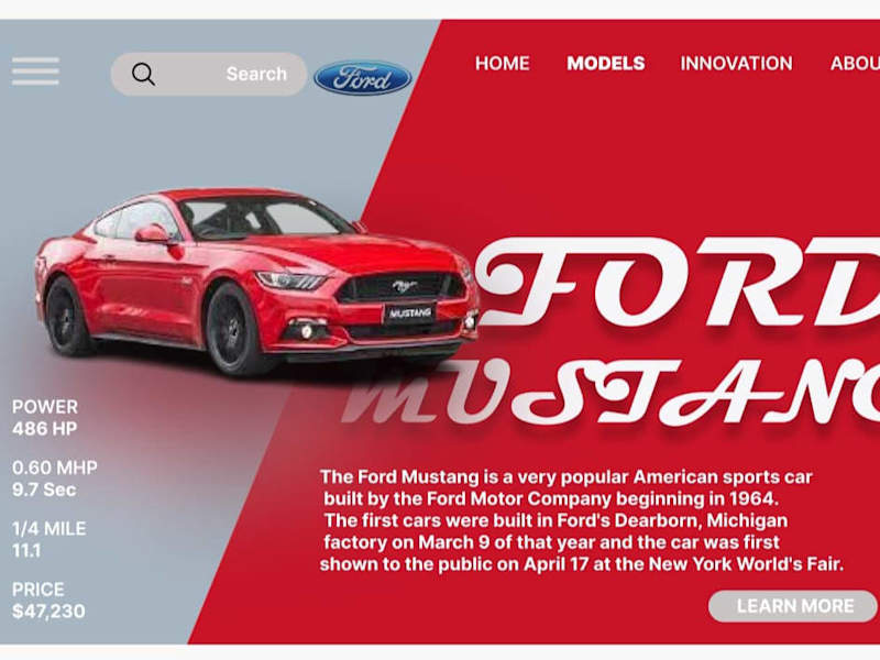 Cover image for Create a webpage for a car website 