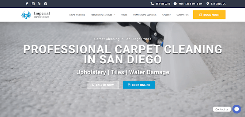 Cover image for Web development for Cleaning service