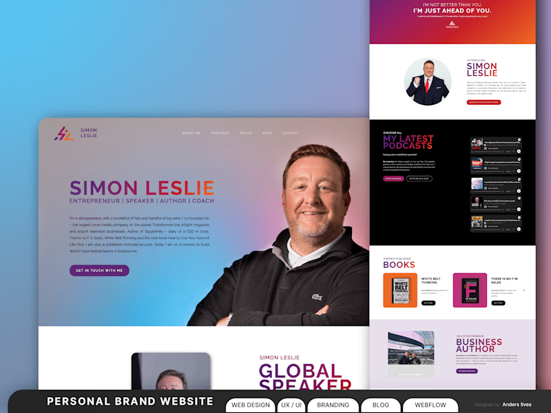 Cover image for Executive Branding & Website for Simon Leslie