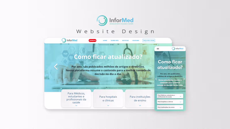 Cover image for InforMed Website | UI Design