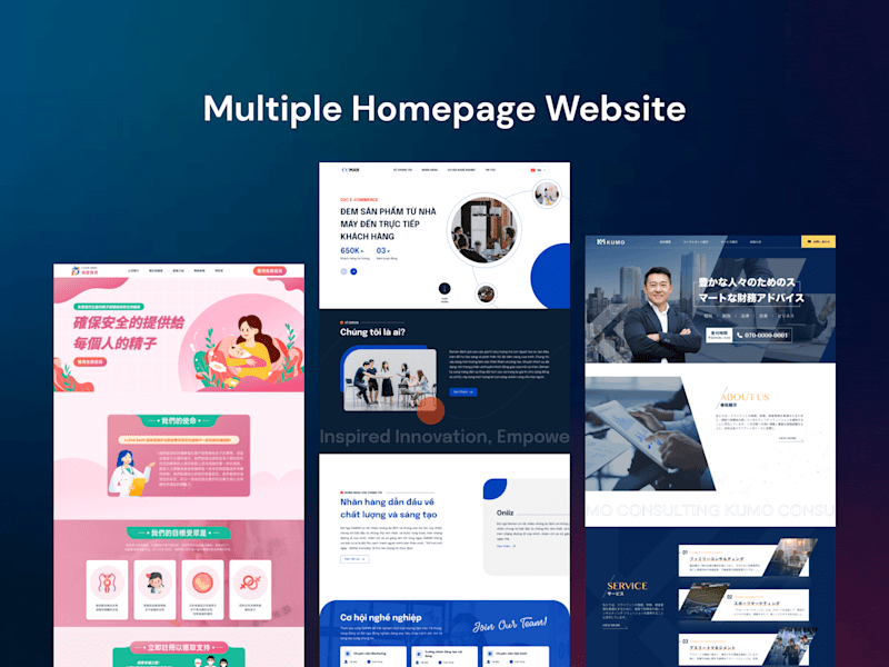 Cover image for Multiple Homepage Website 