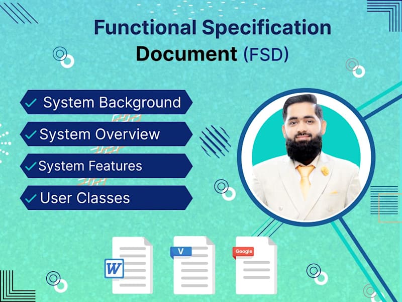 Cover image for You will get Highly Detailed Functional Specification Document